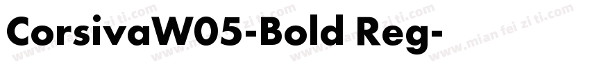 CorsivaW05-Bold Reg字体转换